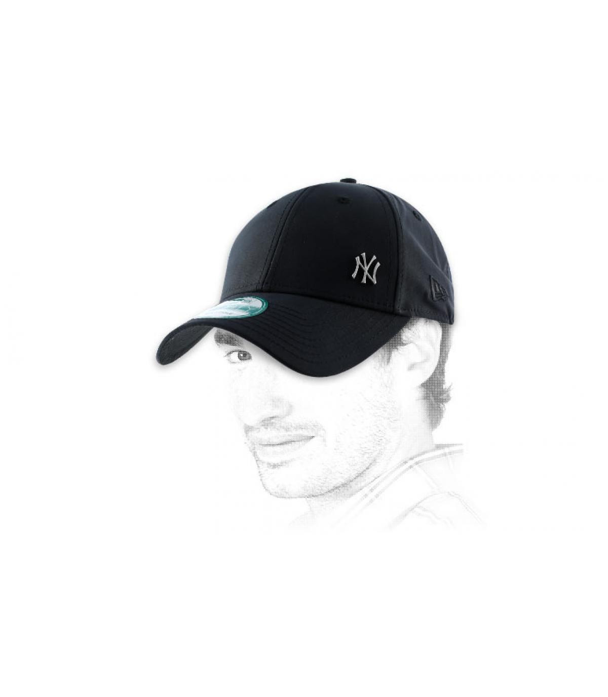 NY zwarte kap klein logo MLB flawless NY 9Forty black